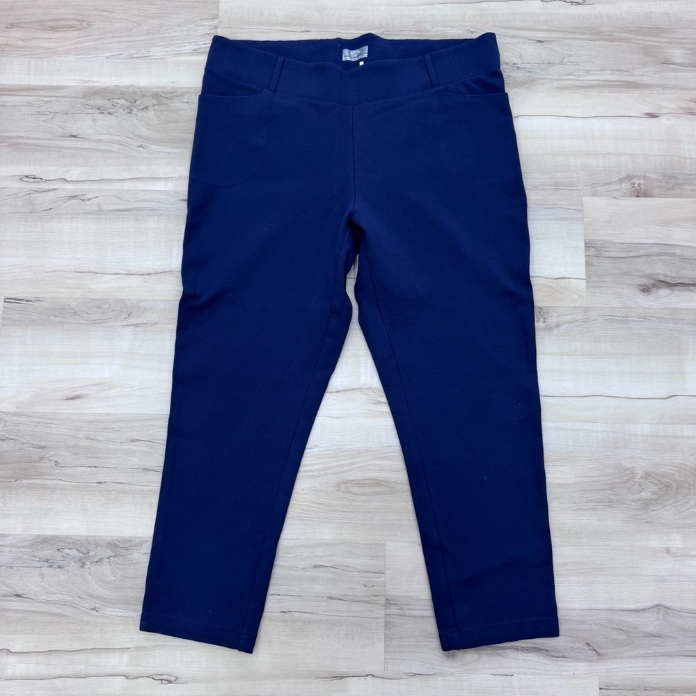Callaway Stretch Golf Pants woman’s pull on comfortable navy blue Sz XXL - Picture 2 of 6